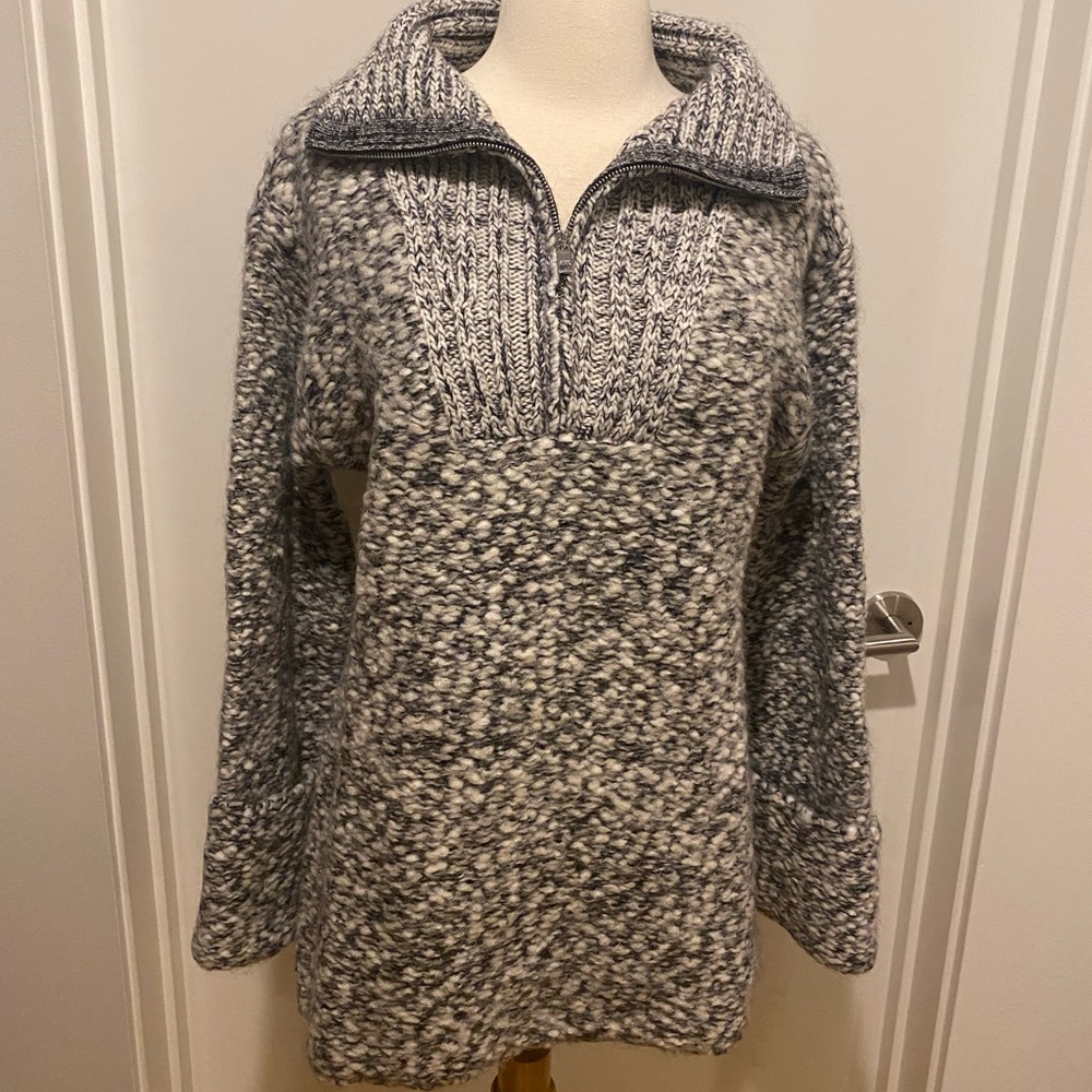 Ganni Half Zip Sweater.